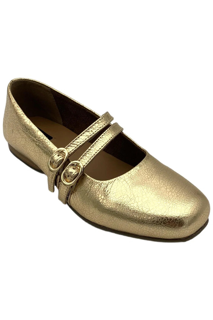ARRAY Women's Faith Flat Gold - Wide
